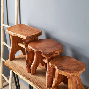 Taburete de madera al por mayor, muebles de sala de estar, muebles de decoración interior, taburetes, muebles antiguos - Product Image 4