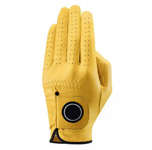 Gants de golf en peau de mouton pour hommes, gants de golf avec logo personnalisé OEM, gants de golf en cuir de qualité supérieure, pour service OEM unisexe, vente en gros - Product Image 3