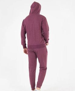 Survêtement de jogging personnalisable pour homme, coupe droite, hiver, à capuche, décontracté, uni, avec fermeture éclair intégrale, en molleton 100% coton - Product Image 6