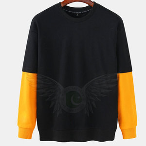 เสื้อสเวตเชิ้ตแฟชั่นผู้ชายสีพื้นสำหรับฤดูหนาว พิมพ์ลายได้ตามสั่ง แขนยาว คุณภาพสูง ผลิตจากโพลีเอสเตอร์/คอตตอน รับสกรีนโลโก้ - Product Image 1