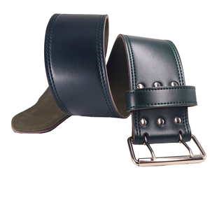 2026 Custom Cowhide Lamination Leather Powerlifting <b>Belt</b> 6mm Thickness Gym Squats Back Support Double Prong Steel Buckle <b>Belt</b> - Product Image 5