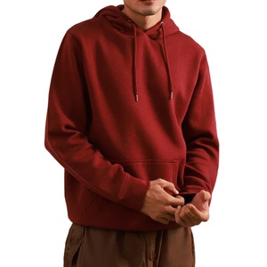 Men's 100% Cotton Hoodie Lightweight Custom logo Blank High Quality Hooded <b>Sweatshirts</b> Pullover Hoodie for Men - Product Image 2