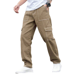 กางเกงคาร์โก้ของผู้ชายกางเกงแฟชั่นขากระเป๋าหลายกระเป๋าสำหรับฤดูหนาว - Product Image 1