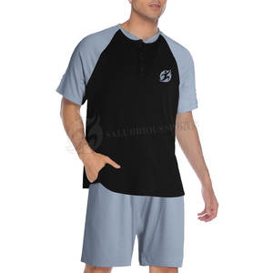 High Quality Custom Cotton T <b>Shirt</b> and Shorts Set <b>for</b> <b>Men</b> Wholesale Streetwear <b>for</b> <b>Summer</b> Casual Style - Product Image 3