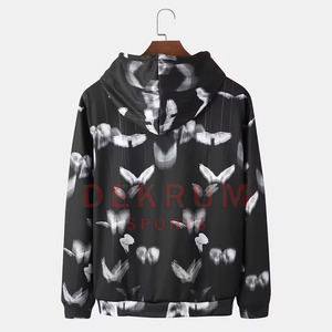 Dekrum Sports 2024 Sweat à capuche pour homme personnalisé 100% coton respirant coupe classique Nouveau style mode hiver Impression en relief Col à capuche - Product Image 2