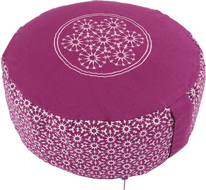2024 New Therapeutic Buckwheat Hull <b>Filling</b> Non-Pleated Zafu Meditation <b>Cushion</b> Removable Washable All-Season Outdoor Side Print - Product Image 3