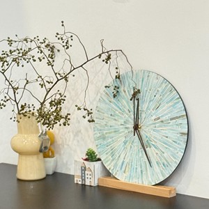Horloge murale sans numéros nacre top ventes MOP incrustation horloges analogiques pour la décoration des murs - Product Image 2