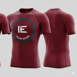 Excelente obra de arte Jiu Jitsu Rash Guard Camisa de compresión Tela elástica suave Bjj Equipment Manufacturing Company - Product Image 1