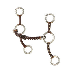 <b>Gag</b> Snaffle Hackamore Combo Adjustable Reusable Durable Lightweight Standard Size Horse <b>Bits</b> Western Veterinary Use Large Animal - Product Image 6