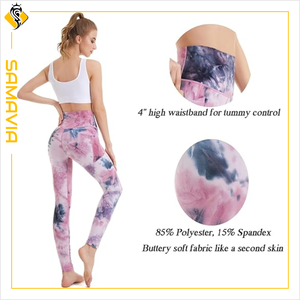 Leggings de yoga personnalisables SAMAVIA Industry-Leggings de sport évacuant l'humidité pour les ensembles de gymnastique et de yoga - Product Image 2