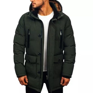 Blouson d'hiver en coton pour homme, logo personnalisé, en satin, grande taille, 3XL, chaud, couleur unie - Product Image 5