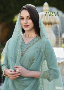 ชุดเดรสยาวปักลายวิสโคเซนาอนาร์กาลีสำหรับผู้หญิงชุดเดรสปาร์ตี้งานแต่งงานแบบอินเดียจากร้าน2022 - Product Image 5