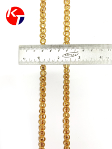 Decoraciones para vestido de mujer con encaje metálico redondo, lentejuelas, diamantes de imitación, flecos decorativos, venta al por mayor, ofertas de embalaje de regalo - Product Image 2