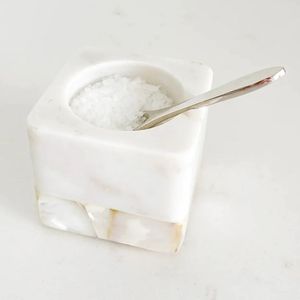 Pots à sucre en bois de chêne faits à la main en bois de chêne dernière conception articles de maison et de cuisine récipient à sucre et sel décoratif pour fournitures - Product Image 4