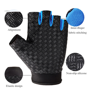 Gants de gymnastique en cuir suédé à demi-doigt en gros Conception personnalisée pour musculation Haltérophilie Fitness Entraînement Sports de plein air - Product Image 5
