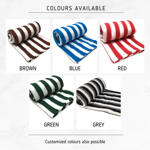 Leaders dans la fourniture de couvertures en molleton à rayures pour lit simple de style américain/européen de 100% polyester de taille personnalisée de qualité supérieure - Product Image 5