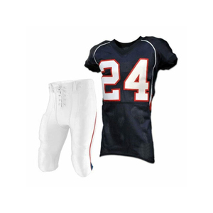 Sublimated american football uniform manufacturer offering custom team designs with player numbers and names for bulk orders - Product Image 4