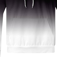 Conjunto Deportivo de Invierno para Hombre, Sublimado en Blanco y Negro, Sudadera con Capucha y Pantalones Jogger, 100% Algodón Grueso, Ropa Deportiva Informal
