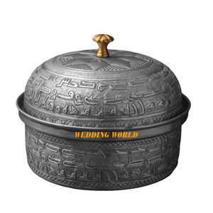 Olla caliente de Metal de excelente calidad, cazuela hecha a mano más vendida, vajilla decorativa recién llegada, nuevo calentador de alimentos de Metal - Product Image 2