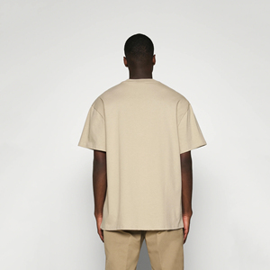 2025 nouveau Design personnalisé hommes 100% coton lourd à manches courtes T-Shirt imprimé Fitness course surdimensionné léger T-Shirt hommes - Product Image 3