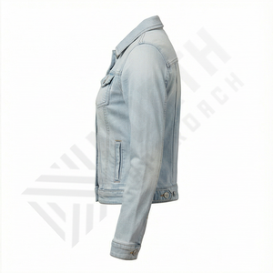 Veste en jean pour homme de haute qualité, coupe oversize, coupe-vent, respirante, écologique, design optimal, vêtements décontractés, vente chaude, nouveauté - Product Image 3