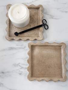 Elegant Travertine <b>Marble</b> <b>Tray</b> Natural Stone Smooth Surface Decorative Serving <b>Tray</b> For Modern Interiors - Product Image 5
