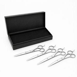 Ciseaux à cheveux professionnels en acier inoxydable, ciseaux de salon de coiffure, lame tranchante, poignée ergonomique - Product Image 4