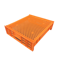 Plateau à pain de qualité alimentaire de sécurité personnalisé pour la boulangerie de supermarché-Empilable Location caisse en plastique 690x445x180mm