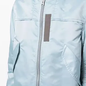 Blouson d'aviateur en satin de soie de haute qualité pour hommes Blouson d'aviateur matelassé en satin à la nouvelle mode et au nouveau style - Product Image 5