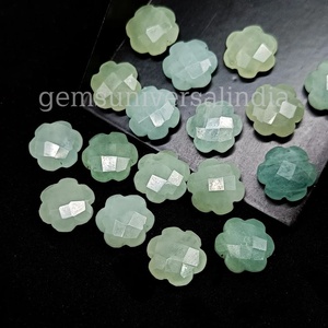 Abalorios de piedras preciosas sueltas con forma de flor de Aguamarina Natural, venta al por mayor, Briolette tallado a mano facetado de Aguamarina para fabricación de joyas a granel - Product Image 3