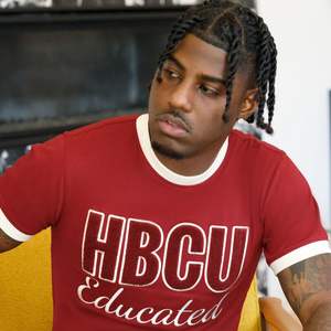 HBCU instruit marron neutre Chenille broderie t-shirt coton hommes t-shirt personnalisé université fabricant de vêtements approvisionnement en vrac - Product Image 2