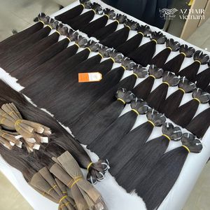 Disponible hueso corto recto 100% extensiones de cabello humano real vietnamita grado 12A precio al por mayor - Product Image 5