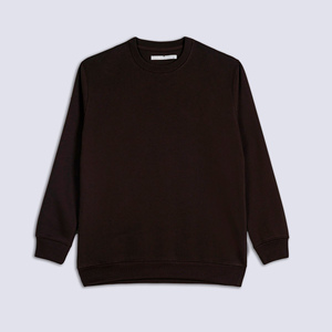 Sweatshirt à capuche surdimensionné en polaire lourde de haute qualité pour hommes pull-over à col rond personnalisé grande taille - Product Image 3