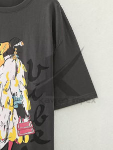 Camisetas bordadas PARA MUJER: material transpirable de alta calidad con diseños bordados personalizados, ideal para moda y ropa informal - Product Image 3