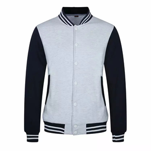 Chaqueta Bomber Unisex de Lana Elástica de Alta Calidad, Estilo Hip Hop, para Hombre, Color Naranja, para Invierno, Venta al Por Mayor - Product Image 5