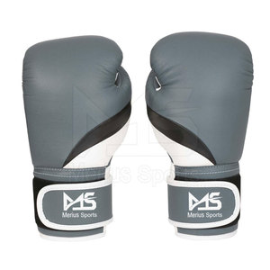 Gants de boxe en cuir PU respirant, antidérapant, anti-UV, imperméables et coupe-vent, de haute qualité, avec logo personnalisé, tailles 8oz et 6oz, pour arts martiaux - Product Image 1