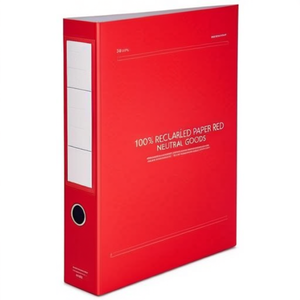 100% Recycled Paper Red NEUTRAL GOODS <b>Folder</b> 50mm DIN <b>A4</b> File <b>Folder</b> - Product Image 2