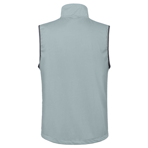 Transpirable sólidos colores diseño invierno personalizado sin mangas Patchwork 4 vías cremallera completa ligero Softshell a prueba de viento Golf chaleco - Product Image 2