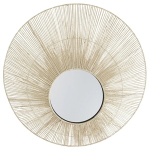 Oferta caliente minimalista Simple moderno Seagrass decoración espejo único lujo estilo costero Beige/marrón claro hogar cumpleaños - Product Image 1