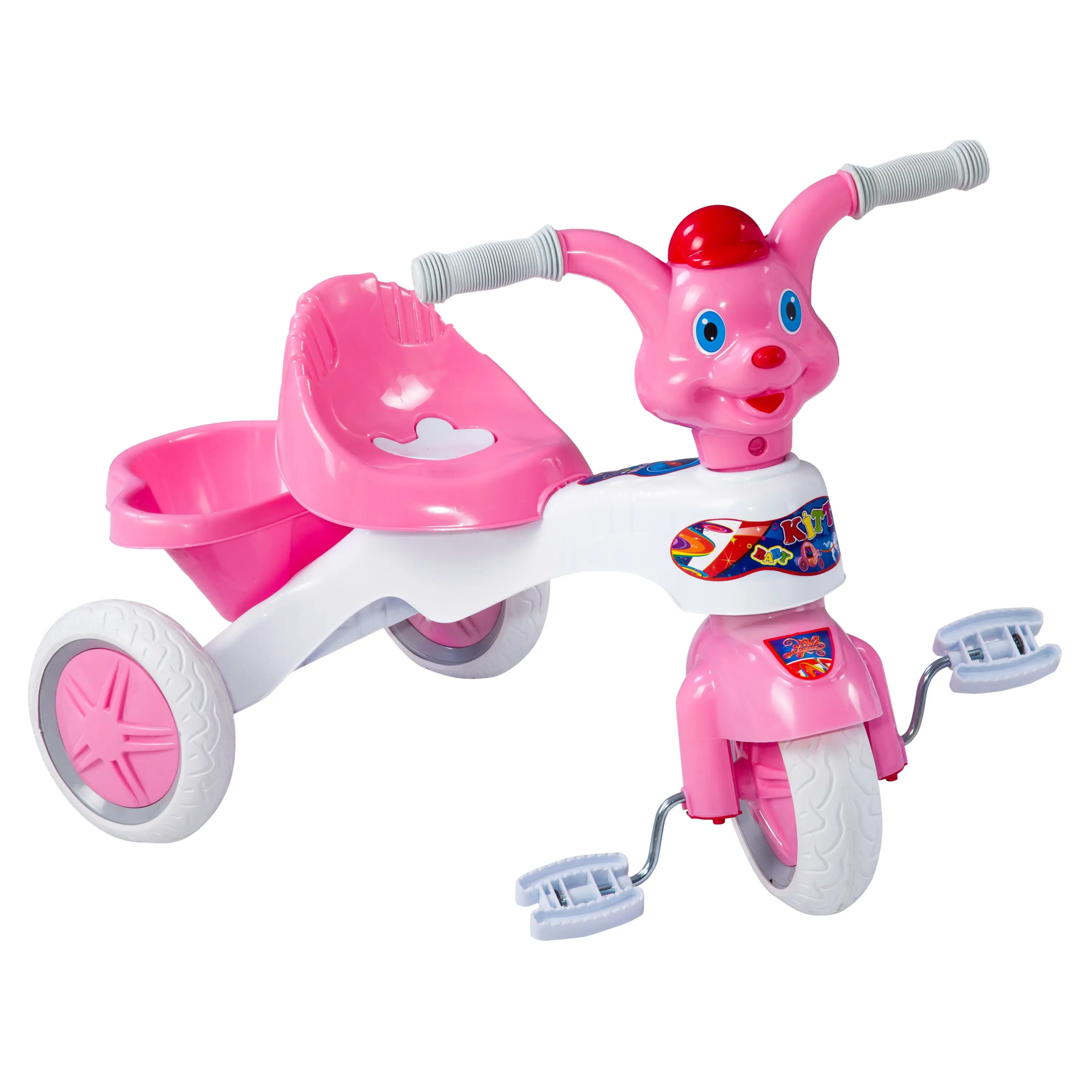 Nieuwe Plastic Driewieler Kids Kind Driewieler Kids Fiets Zachte Wielen Kind Driewieler Slient Wiel Grappige Tijd Speelgoed Rijden Op Auto 2023