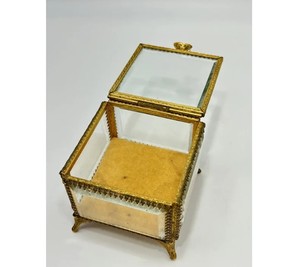 High Quality Customized Size Metal Glass Box for Home and Office Decoration <b>Jewelry</b> <b>Storage</b> with Classic Design Handmade - Product Image 2