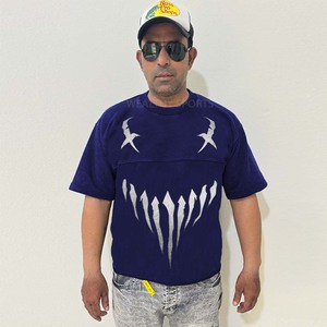 Camiseta OEM para Hombre, Cuello Redondo, 180-300, 100% Algodón, Peso Pesado, Talla Grande, Impresión Digital Regular, Estilo Hip Hop, Ecológica, Tallas 200 - Product Image 1