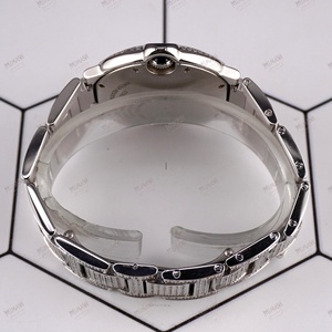 Sang trọng bạc chữ số La Mã tự động Xem với kim cương-Studded bezel và vòng đeo tay vượt thời gian sang trọng & chính xác - Product Image 2