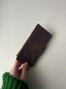 Organizador de talonario de chequera largo de regalo Vintage de cuero auténtico Unisex, Cartera de viaje para hombre estándar, monedero de viaje para hombre, 2017 - Product Image 3