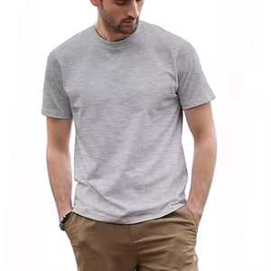 Camisetas de cuello redondo de gran tamaño OEM de alta calidad para hombres | Camisetas de manga corta de algodón/stock. - Product Image 5