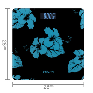 Balance de salle de bain électronique intelligente portable en verre trempé antidérapant, fonctionnant sur piles, mesure du poids 0,1 kg - Product Image 3