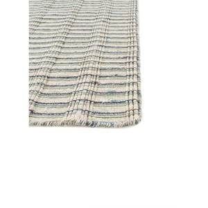 Alfombra Contour Green Clásica a Rayas Abstractas de Jacquard, Tejida a Mano, de Lana y Viscosa, 10mm, para Hogar y Coche, HWV-51024, Rectangular, Tipo Rompecabezas, para Pasillo - Product Image 4