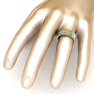 Top Tendance Diamant Rond 925 En Argent Sterling Boucle De Ceinture Style Bande De Mariage Pour Les Femmes De Luxe Bague De Mode Au Meilleur Prix - Product Image 4