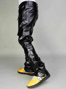 Pantalon en cuir pour hommes les mieux notés Skinny Fit Style décontracté Toile confortable et durable pour un usage quotidien Aventures en plein air Léger - Product Image 5