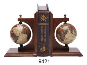 Exportador indio de sujetalibros de globo decorativo moderno par hecho a mano de gran venta de sujetalibros de globo náutico hecho en La India - Product Image 3